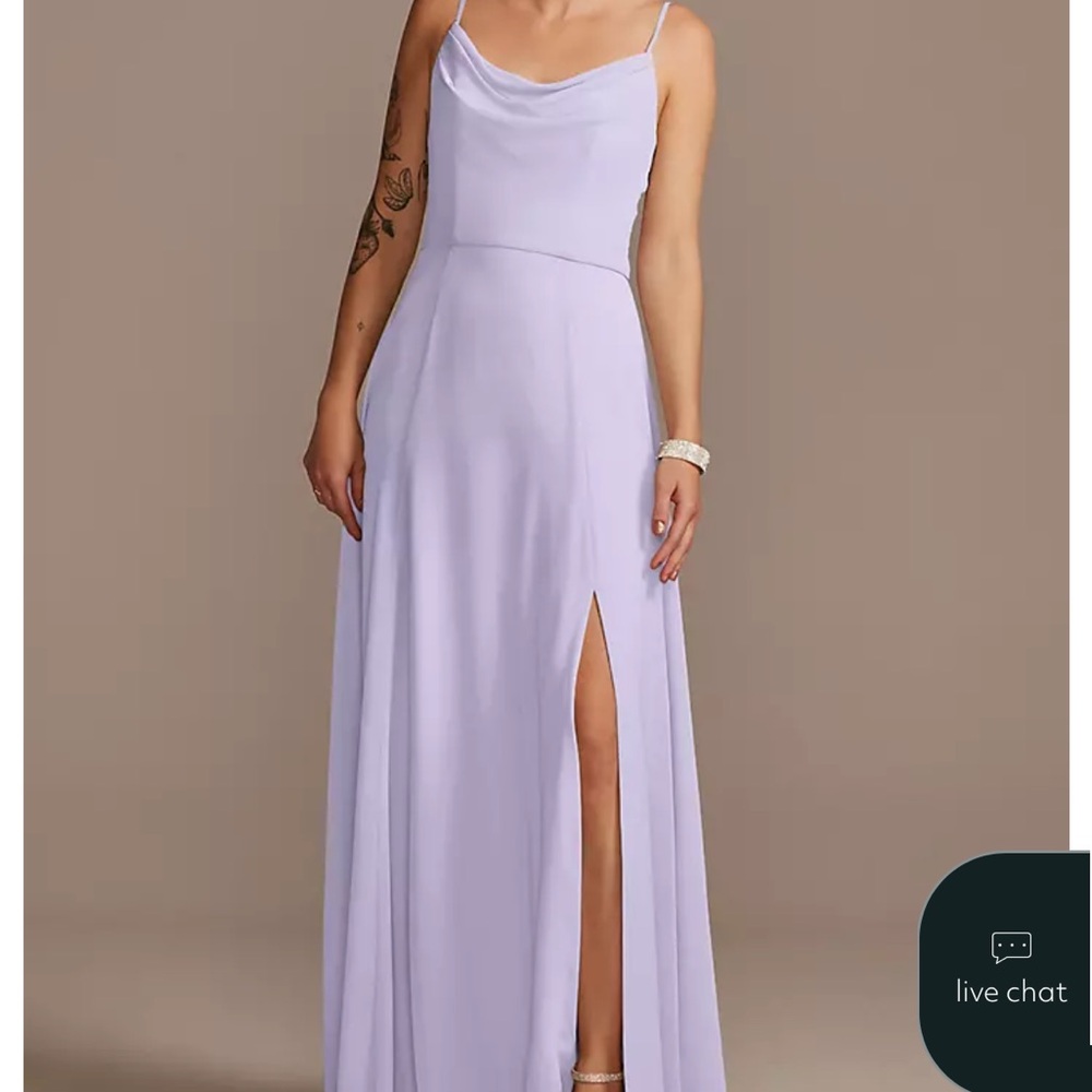 Elegant Lavender Evening Gown
